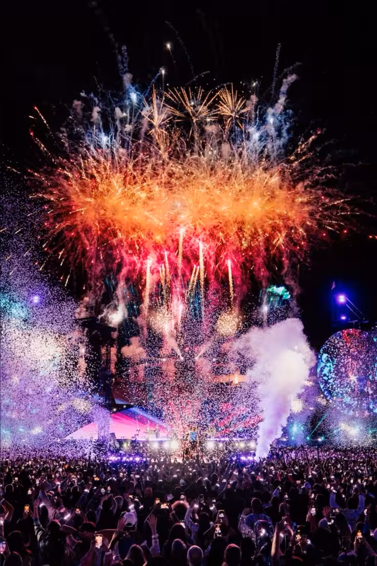 Fireworks and light show at Grand Food Festival Hyderabad